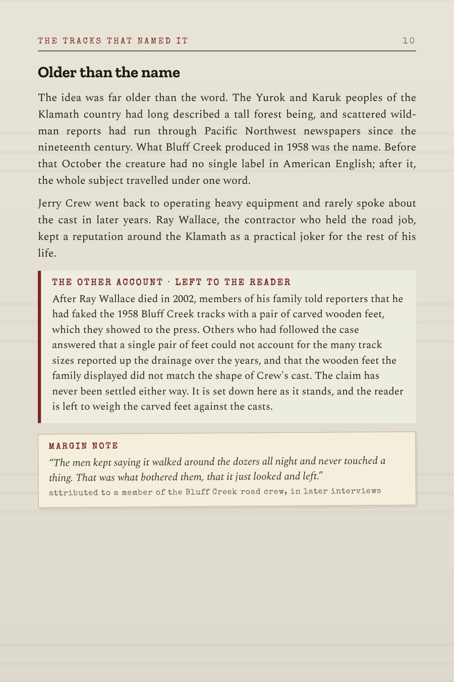 The other account, left to the reader