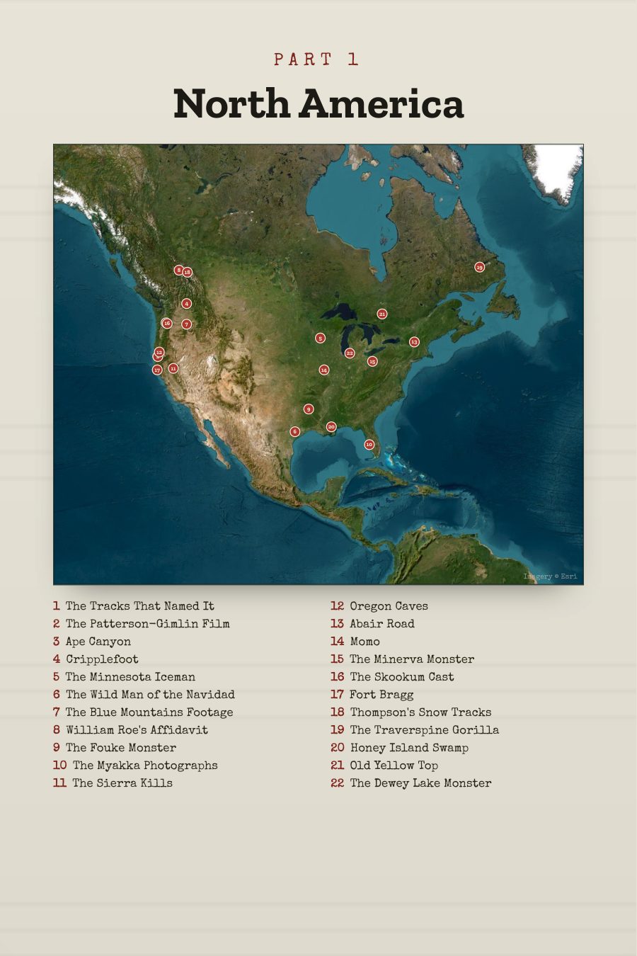 Part 1 North America map page